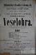 Litomyšl, JDO, Veselohra, plakát, 1884