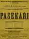 Žiželice, Tyl, Rozehnaly, Republikánský dorost, Pasekáři - plakát, 1933