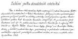 Faksimile zápisu z kroniky: Založení spolku divadelních ochotníků