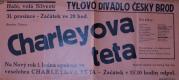 Český Brod, Tyl, Charleyova teta - plakát, 1950