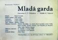 Třebíč, INZAV Dramatické studio, Mladá garda - program, 1952