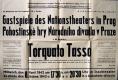 Praha, Národní divadlo, Torquato Tasso - plakát, 1942