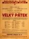 Praha-Nové Město, Divadlo Na Slupi, Velký pátek - plakát, 1937