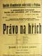 Poděbrady, Jiří, SDO, Právo na hřích - plakát, 1932