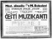 Mladá Boleslav, Kolár - plakáty 1913-1935, Čeští muzikanti, 1931