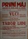 Jičín, Tyl, Vlci - plakát, 1922