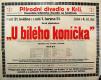 Praha-Smíchov, Ensemble Intimního divadla, U bílého koníčka - plakát, v Lesním divadle v Krči, 1914