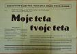 Nová Paka, Osvětový dům, Moje teta, tvoje teta- plakát, 1960