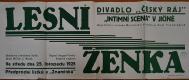 Jičín, Intimní scéna, Lesní ženka - plakát, 1925