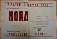 Jičín, ČSD, Nora - plakát, 1957