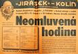 Kolín, Jirásek, Neomluvená hodina - plakát, 1941