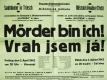 Jihlava, Klicpera, Vrah jsem já - plakát, 1943