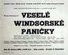 Chrudim, Mladá garda, Veselé paničky windsorské - plakát, 1955