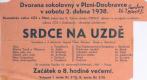 Plzeň, Církev československá, Srdce na uzdě – plakát, 1938