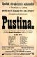 Brandýs nad Labem, Spolek divadelních ochotníků, Pustina - plakát, 1921