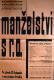 Jihlava, Klicpera, Manželství s r.o. - plakát, 1935