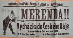 Jičín, Občansko čtenářská beseda, Merenda - plakát, 1914