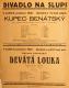 Praha-Nové Město, Divadlo Na Slupi, Kupec benátský - plakát, 1932