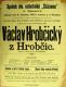 Kolín, Tyl, Sázava, Sázavan, Václav Hrobčický z Hrobčic - plakát, 1904