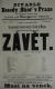 Praha-Nové Město, Beseda Okoř, Závěť - plakát, 1901
