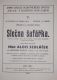 Roudnice nad Labem, Hálek, Slečna šafářka -  plakát, 1914