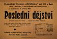 Luže, Jaroslav, Poslední dějství - plakát, 1960