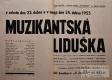 Zhoř, OB Svornost, Muzikantská Liduška - plakát, 1955