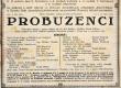 Hradec Králové, JDO Klicpera, Probuzenci - plakát, 1918