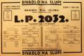 Praha-Nové Město, Divadlo Na Slupi, L. P. 2032, - plakát, 1932