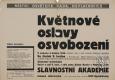 Neplachovice, Místní osvětová rada, Květnové oslavy osvobození - plakát, 1946