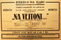 Praha-Nové Město, Divadlo Na Slupi, Na Vejtoni - plakát, 1931