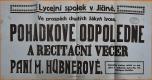 Jičín, Lycejní spolek, Pohádkové odpoledne - plakát