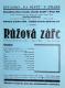 Praha-Smíchov, Švanda dudák, Růžová záře - plakát, v Divadle Na Slupi, 1933
