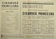 Holešov, Sokol, Cikánská princezna - plakát, 1937