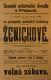 Přelouč, Besední ochotnické divadlo, Ženichové - plakát, 1894