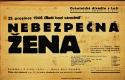 Luže, Jaroslav, Nebezpečná žena - plakát, 1946