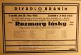 Praha-Braník, SDO, Divadlo Braník, Rozmary lásky - plakát, 1930