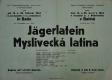 Střevač, Havlíček, Myslivecká latina - plakát, 1944
