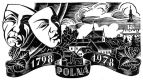 Linoryt Josefa Weisera na obálce publikace 180 let ochotnického divadla v Polné