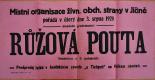 Jičín, Živnostensko obchodnická strana, Růžová pouta - plakát, 1920