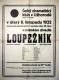 Ukrajina, Užhorod, Český dramatický klub, Loupežník - plakát, 1932