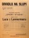 Praha, Opera studio, Lucie z Lammermooru - plakát, v Divadle Na Slupi, 1935