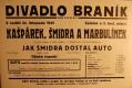 Praha-Braník, SDO, Jak Šmidra dostal auto - plakát, 1935