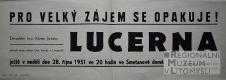 Litomyšl, JDO, Lucerna - plakát, 1951