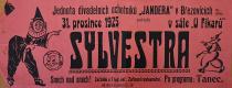 Březovice, Jandera, Silvestr - plakát, 1925