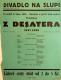 Praha-Nové Město, Divadlo Na Slupi, Z desatera. Šest scén. - plakát, 1931