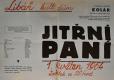 Nechanice, Kolár, Jitřní paní - plakát, 1964
