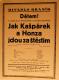 Praha-Braník, Divadlo Braník, Jak Kašpárek a Honza jdou za štěstím - plakát, 1929