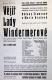 Jihlava, Klicpera, korespondence spolku, Vějíř lady Windermerové - plakát, 1939