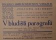 Praha-Malá Strana,  Česká scéna Jana Nerudy, V bludišti paragrafů - pozvánka, 1936